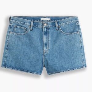 LEVI’S HIGH WAISTED MOM DENIM JEAN SHORTS MED WASH WOMENS 26W NEW WITH TAGS
